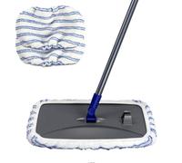 MAGICLULU Lingette de Nettoyage Bleue pour Sol, Remplacement Lavable pour Balais Laveurs, Sèche Immédiatement