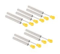 MAGICLULU Lot de 10 Amortisseurs de Fermeture Douce pour Couvercle de Poubelle Jaune, Piston Hydraulique en Plastique Compatible Poubelle Cuisine, Mécanisme Silencieux à Fermeture Lente