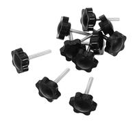 MAGICLULU Lot de 10 Boutons de Serrage Manuel en Plastique Solide, Écrou à Vis Étoile Filetée M4x25, Diamètre 25 Mm, Poignée Mécanique Réglable pour Usage Industriel et Maintenance