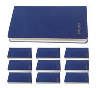 MAGICLULU Lot de 10 Carnets de Budget A6 en PU Bleu Planificateur Budgétaire Portable pour Gestion Familiale et Professionnelle Bloc-Notes de Planification des Dépenses Mensuelles Bureau