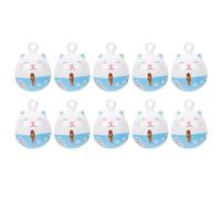 MAGICLULU Lot De 10 Cloches Décoratives Suspendues En Métal Bleu Et Blanc, Pendentifs Diy Pour Créations Artisanales, Décoration Intérieure Festive Pour Fêtes De Noël Et Événements Saisonniers