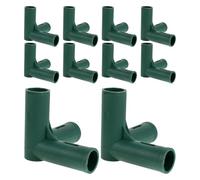 MAGICLULU Lot de 10 Connecteurs en Plastique Robuste 19 Mm, Raccords D’Angle Trois Voies pour Serrage, Support de Treillis et Piquets de Jardin, Fixation Stable et Résistance UV, Usage