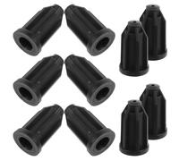 MAGICLULU Lot de 10 Manchons de Tige pour Roulette 25 Mm Manchon de Protection en Plastique Douille de Roue pour Meubles Support Stable pour Roulettes à Tige Remplacement Inserts Usage