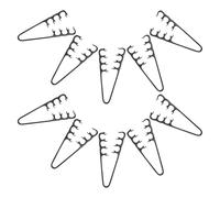 MAGICLULU Lot de 10 Peignes à Dents Larges Noirs en Abs Peigne Volumisant à Double Rangée pour Coiffage et Franges Outil Texturisant Anti-statique pour Cheveux Fins, Épais et Bouclés, Usage