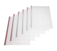 MAGICLULU Lot de 10 Pochettes de Classement A4 Transparentes avec Tiges Coulissantes, Dossiers pour Classeurs, Serrage-joints Pratiques pour Fichiers, Couverture Plastique Rigide Couleur