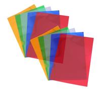 MAGICLULU Lot de 10 Pochettes Plastiques de L Format A4 31x22 Cm, Épaisseur 16 Microns, Couleurs Assorties, Protège-documents Transparents pour Bureau et École, Dossiers Couleur Aléatoire