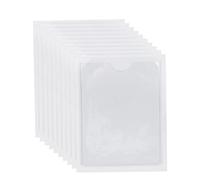 MAGICLULU Lot de 10 Porte-Badges Et Cordons Adhésifs Pochettes en Plastique Étiquettes Autocollantes pour Lorganisation Dévénements Professionnels