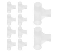 MAGICLULU Lot de 10 Raccords en T Renforcés 16 MM pour Tringle de Penderie Connecteurs Rapides en Plastique Haute Résistance Compatibles Étagères à Chaussures et Sèche-Linge Accessoires