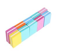 MAGICLULU Lot de 10 Râpes à Ongles en Éponge Multicolores, Blocs de Ponçage Carrés Légers pour Soin des Ongles, Outils de Nail Art Pratiques pour Manucure Maison et Salon Couleur Aléatoire