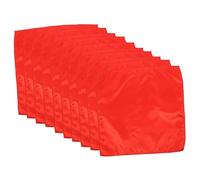 MAGICLULU Lot de 10 Serviettes De Table en Satin Rouge 30x30 Cm, Tissu Polyester Léger, Lavables en Machine, pour Restaurants, Mariages Et Banquets