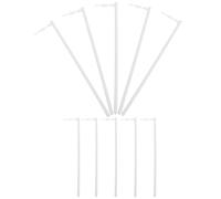 MAGICLULU Lot de 10 Tiges Blanches en PVC pour Fabrication de Moulinets à Vent, Pièces Pratiques et Stables pour Bricolage Jardin, Accessoires Solides pour Sculptures Éoliennes Extérieures