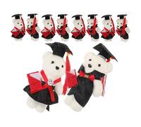 MAGICLULU Lot De 12 Mini- En Peluche Avec Casquette De Remise De Diplôme Jouet En Peluche Pour Anniversaire Décoration De Fête