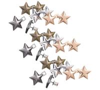 MAGICLULU Lot de 12 Paires Boutons de Serrage Étoiles en Métal Réglables pour Jeans et Pantalons Amples Clips de Taille Amovibles sans Couture Accessoires Pratiques pour Ajustement