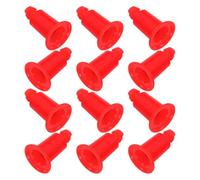 MAGICLULU Lot de 12 Pieds de Balance Électronique Rouges Universels, Supports Stables pour Plateau de Pesée Jusqu’à 30 Kg, Accessoires Robustes Compatibles Balances Industrielles Cuisine