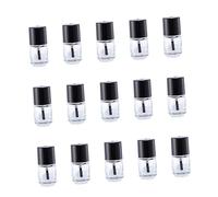 MAGICLULU Lot De 15 Mini Flacons De Vernis À Vides De 5 Ml En Verre Avec Bouchon Rond Et Anti-fuite