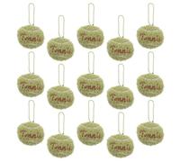 MAGICLULU Lot de 15 Porte-clés Mini Tennis Verts en Peluche, Accessoires Sportifs Légers pour Paquet et Clés, Pendentifs Décoratifs Solide pour Fans de Tennis et Souvenirs D’équipe