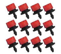 MAGICLULU Lot de 150 Goutteurs Réglables pour Système D'irrigation Goutte à Goutte, Têtes D'arrosage Rouges en Plastique, Débit Modulable, Compatibles Jardins Potagers, Pelouses et