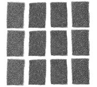 MAGICLULU Lot de 16 Éponges Noires D’effets Spéciaux, Éponges Denses 4x6x1 Cm pour Maquillage Halloween et Cicatrices, Fourniture Professionnelle pour Visage, Corps et Théâtre