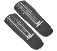 MAGICLULU Lot de 2 Appareils de Mesure du Pied en Plastique Robuste, Jauge de Pied Adulte et Garçon et Filles, Règle de Mesure Noire 1,83 M pour Chaussures Homme Femme, Guide des Tailles