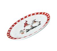 MAGICLULU Lot De 2 Assiettes De Noël Pour Biscuits Bols À Bonbons De Noël Plateau De Service Divisé Avec Couvercle Plateau De Nourriture De Assiettes De Gnomes De Panier