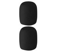 MAGICLULU Lot de 2 Bonnettes Anti-vent en Éponge Noire, Grosse Taille, pour Microphone à Condensateur - Protections Micro pour Enregistrement, Chant Ktv et Usage Studio, Accessoires Mousse