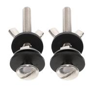 MAGICLULU Lot de 2 Boulons de Fixation Universels pour Siège de Toilette en Acier Inoxydable Joint en Caoutchouc, Résistants à la Corrosion, Adaptés pour Accessoires Wc et Fixation Lunette