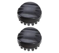 MAGICLULU Lot de 2 brosses à shampoing pour dreadlocks - Brosse de massage ronde noire pour cheveux bouclés - Peigne à tresses pour dreadlocks (femmes et hommes) - Peigne à dents larges pour