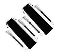 MAGICLULU Lot De 2 Brosses Métalliques Pour Batterie Accessoires Pour Baguettes De Batterie Brosses D'Entraînement Pour Baguettes De De Jeu Pour