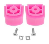 MAGICLULU Lot de 2 Butées à Rouleaux Universelles pour Patins à roulettes Garçon et Filles Freins Antidérapants en Caoutchouc Rose avec Vis Accessoires de Rechange Solide pour Patinage