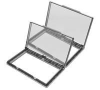 MAGICLULU Lot de 2 Caches-Interrupteurs Auto-Adhésifs Ultra-Fins Noirs Boîtiers Étanches pour Prise Électrique Protection Murale Transparente pour Salle de Bain Cuisine Couvercles