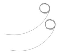 MAGICLULU Lot de 2 Cordes d'Enfilage en Fil d'acier Plastifié Solide pour Filet à Arceau de Panier de Basket-Ball Accessoires de Réparation Polyvalents pour Usage Intérieur et Extérieur