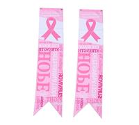 MAGICLULU Lot De 2 Drapeaux À Suspendre Avec Ruban Rose Pour La Sensibilisation Au Cancer Du Sein Drapeaux Pour Femmes Contre Le Cancer Du Sein Ensemble Nous Luttons Contre Le Cancer Du