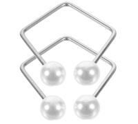 MAGICLULU Lot de 2 Entraîneurs Faciaux en Métal Boule Blanche, Appareil D’exercice pour Fabriquer des Fossettes Naturelles, Léger et Confortable, Outil de Beauté Visage Unisexe pour Soin
