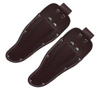 MAGICLULU Lot de 2 Étuis en Cuir pour Sécateurs, Porte-Pinces Confortable et Anti-Chute, Design Élégant, Jardinage Rangement des Outils