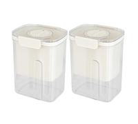 MAGICLULU Lot de 2 filtres à yaourt : filtre à fromage en maille réutilisable avec couvercle, filtre à yaourt transparent à mailles fines pour lait de soja et fromage 18 x 13 x 9,7 cm