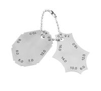 MAGICLULU Lot de 2 Jauges de Soudure en Acier Inoxydable, Outil de Soudage Clairement Marqué, Résistant aux Rayures, Forme Règle à Rayon, pour Inspection de Soudures