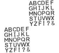 MAGICLULU Lot De 2 Lettres Décoratives En Mousse Eva Aimantées Pour Tableau Blanc Et Réfrigérateur