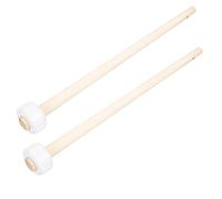 MAGICLULU Lot de 2 Maillets Petits pour Gong Manches en Bois et Têtes en Caoutchouc, Légers et Portables, Accessoires de Percussion Adaptés aux Fêtes, Inaugurations et Événements Sportifs