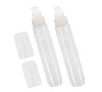 MAGICLULU Lot de 2 Marqueurs à Peinture Rechargeables Transparents Pointe Plate 10 MM Marqueurs à Craie Liquide pour Bois Métal et Céramique Accessoires Peinture Polyvalents pour