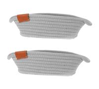 MAGICLULU Lot De 2 Paniers De Rangement Élégants En Corde De Coton Pour Fruits Collations Sûrs Et