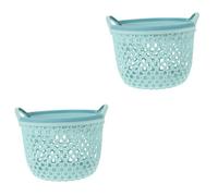 MAGICLULU Lot De 2 Paniers De Rangement En Plastique Et Rotin Pour Bureau Et Maison Pour Garder Votre Espace Bien Rangé