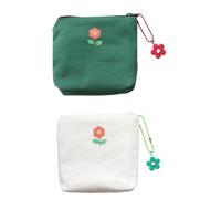 MAGICLULU Lot de 2 Pochettes de Rangement Pratiques en Toile, Paquet de Rangement Résistant et Léger, Portable pour Sorties et Paquet D'école, Design Simple et Adorable Couleur Aléatoire