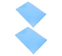 MAGICLULU Lot de 2 Porte-Flyers Muraux en Acrylique Transparent A4 Vertical, Organisateur de Classement Mural 13 X 9 Pouces, Présentoir Suspendu pour Brochures, Dépliants et Documents