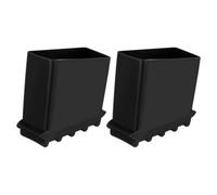 MAGICLULU Lot de 2 Protections Antidérapantes pour Pieds D'échelle en Caoutchouc Épais 2,5 X 5 Cm, Patins Isolants Résistants à L'usure pour Escabeaux et Échelles de Chantier