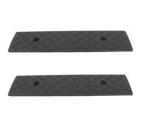 MAGICLULU Lot de 2 Rampes D'accès en Caoutchouc 3 Cm Noir, Anti-dérapantes et Résistantes, pour Seuils et Pentes D'allées de Garage - Protection Véhicules, Fauteuils Roulants et Tondeuses