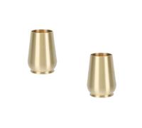 MAGICLULU Lot De 2 Récipients De Rangement en Cuivre Pur pour Bougie Mèche Bouteille De Boisson Pailles Porte-Stylo Tasse Verre À Vin Incassable Diffuseur Bouteille d'eau
