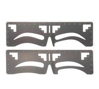 MAGICLULU Lot de 2 Règles de Guidage pour Sourcils Modèles Européen et Standard Outil de Maquillage Précis pour Mise des Sourcils Pochoirs Symétriques Accessoire Beauté Indispensable