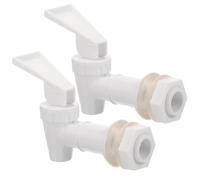 MAGICLULU Lot de 2 Robinets Distributeur D'eau en Plastique Robuste, Bec Verseur pour Fût en Verre et Distributeur D'eau Froide, Compatible Refroidisseur, Installation Facile, Usage
