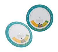 MAGICLULU Lot de 2 Roues Imc Murales Transparentes pour Adultes, Calculateur Précis du Poids Corporel Taille, Outil de Gestion du Régime Alimentaire et Suivi Santé, Compatible Maison et