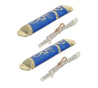MAGICLULU Lot De 2 Rouleaux De Mezuzah Juive Décoration D'Intérieur Décoration Juive Mezuzah Juive pour Porte Décorations De Noël en Métal Décorations De Jardin Rouleau De Torah
